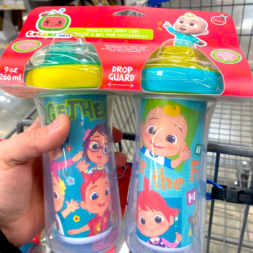 Cocomelon sippy cups